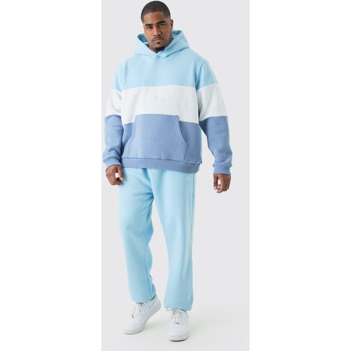 Grande taille - Survêtement color block - MAN - XXXL - Boohooman - Modalova