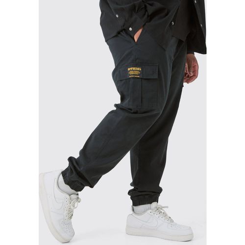 Grande taille - Pantalon cargo à taille élastiquée - XXXL - Boohooman - Modalova