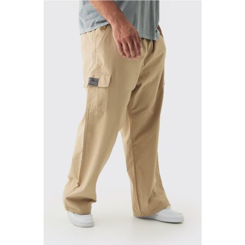 Grande taille - Pantalon cargo large à taille élastiquée - XXXL - Boohooman - Modalova