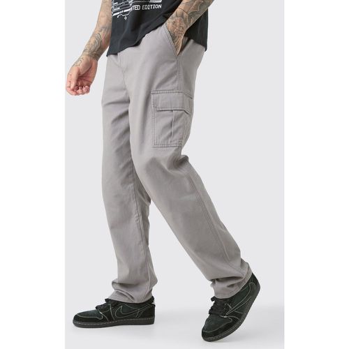 Tall - Pantalon cargo à taille fixe - 32 - Boohooman - Modalova