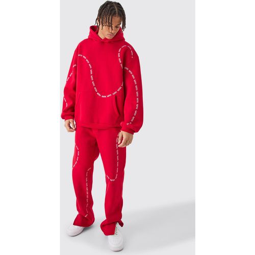 Survêtement oversize imprimé - MAN - M - Boohooman - Modalova