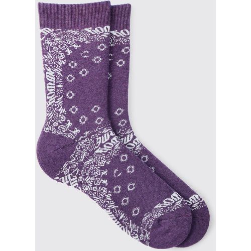 Chaussettes à imprimé bandana - ONE SIZE - Boohooman - Modalova