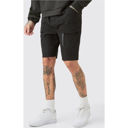 Tall - Short cargo large zippé - S - Boohooman - Modalova