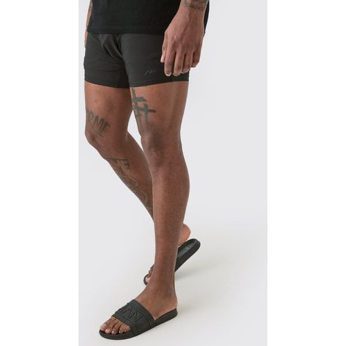 Grande taille - Short de bain à logo signature - MAN - XXXL - Boohooman - Modalova