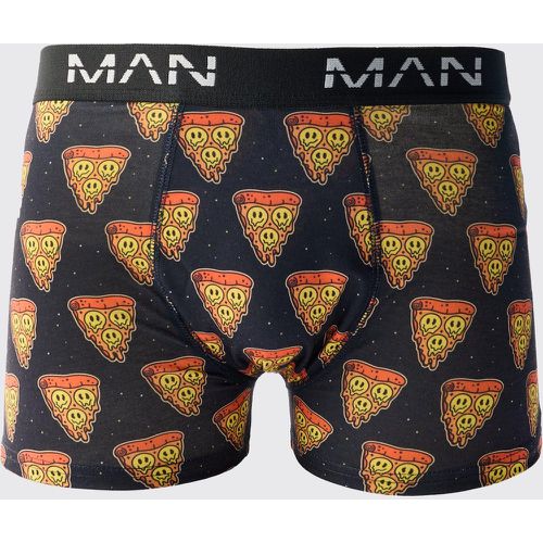 Boxer à imprimé pizza - S - Boohooman - Modalova