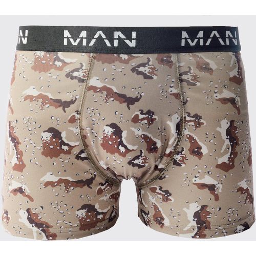 Boxer à imprimé camouflage abstrait - S - Boohooman - Modalova