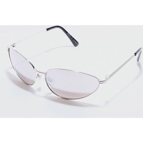 Lunettes de soleil métallisées à verres és - ONE SIZE - Boohooman - Modalova