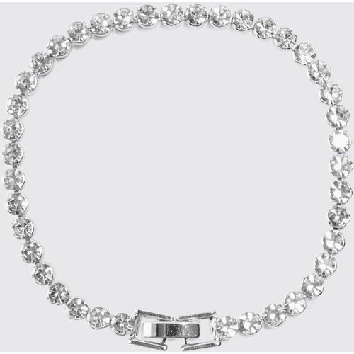 Round Iced Charm Bracelet In Silver - Boohooman - Modalova