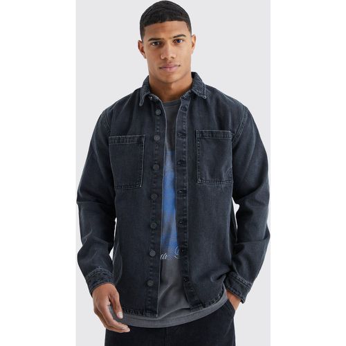 Surchemise en jean à manches longues - S - Boohooman - Modalova