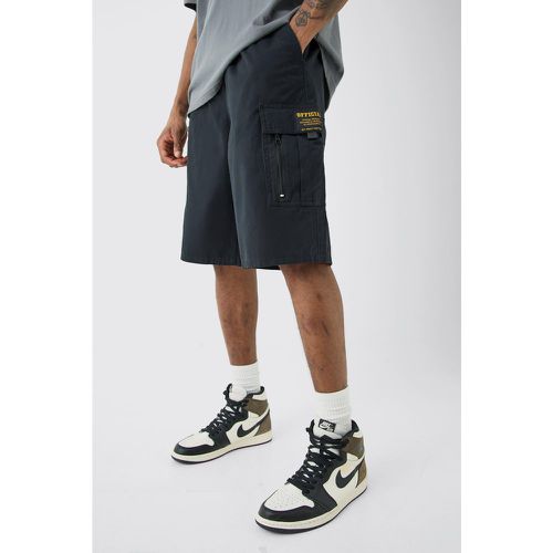 Tall - Short cargo large zippé - 30 - Boohooman - Modalova