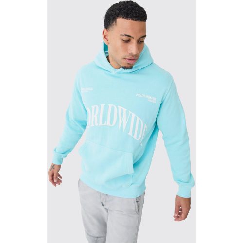 Sweat à capuche surteint imprimé - XL - Boohooman - Modalova