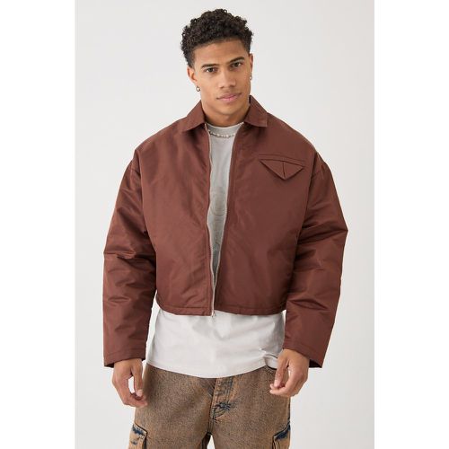 Bomber oversize satiné homme - S - Boohooman - Modalova