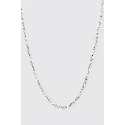 Collier à pendentif chaîne strassé - ONE SIZE - Boohooman - Modalova