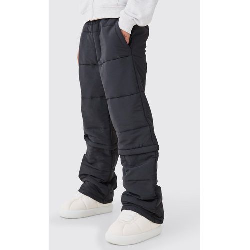 Pantalon large matelassé à taille élastiquée - S - Boohooman - Modalova