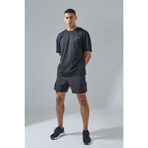Ensemble oversize avec t-shirt et short cargo - S - Boohooman - Modalova
