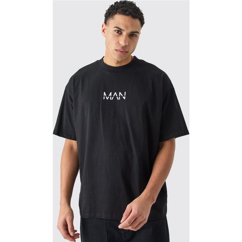 T-shirt oversize basique à col montant - MAN - S - Boohooman - Modalova