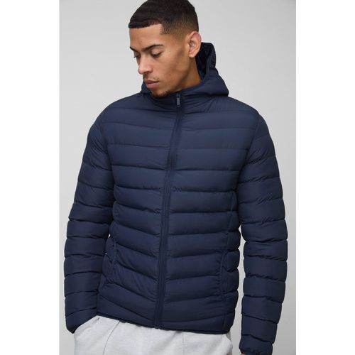 Veste matelassée zippée marine - S - Boohooman - Modalova