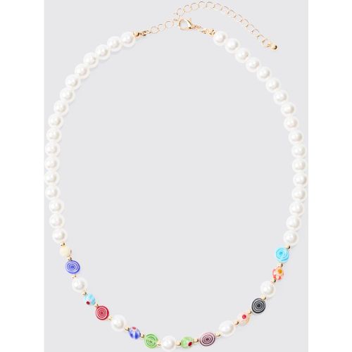 Collier à perles mixtes - ONE SIZE - Boohooman - Modalova
