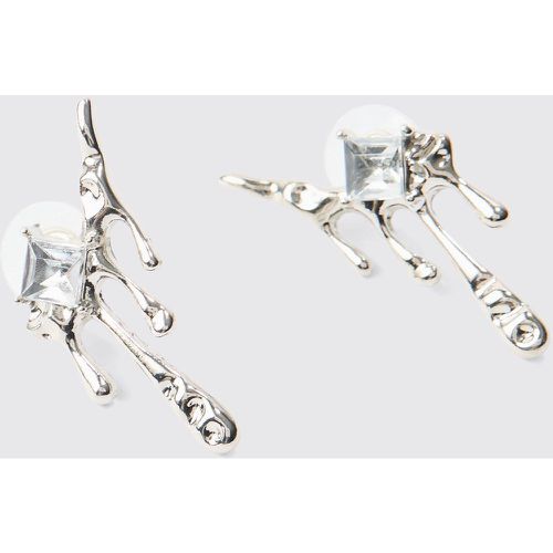 Boucles d'oreilles ées strassées homme - ONE SIZE - Boohooman - Modalova