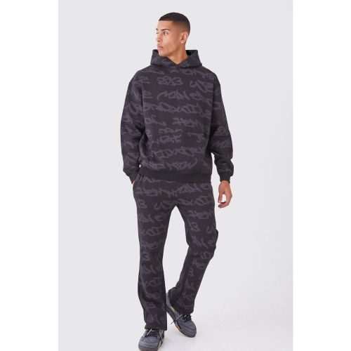 Survêtement oversize à imprimé graffiti - L - Boohooman - Modalova