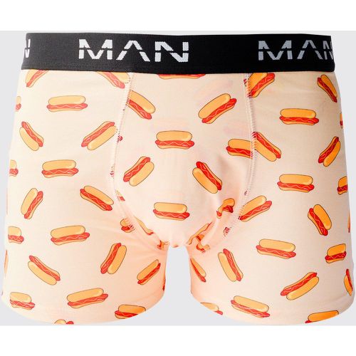 Boxer à imprimé hot-dog - MAN - Boohooman - Modalova