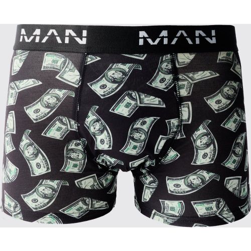 Boxer à imprimé dollar - MAN - M - Boohooman - Modalova