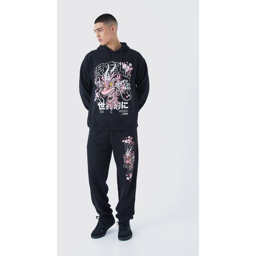 Survêtement oversize imprimé dragon - Boohooman - Modalova