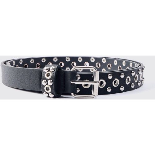 Ceinture argentée cloutée - S - Boohooman - Modalova