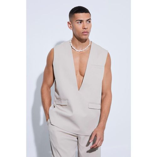 Gilet de costume sans manches - 34 - Boohooman - Modalova