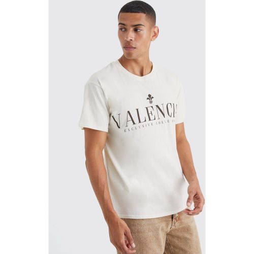 T-shirt oversize imprimé Valencia - S - Boohooman - Modalova