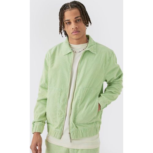 Bomber délavé en velours côtelé homme - L - Boohooman - Modalova