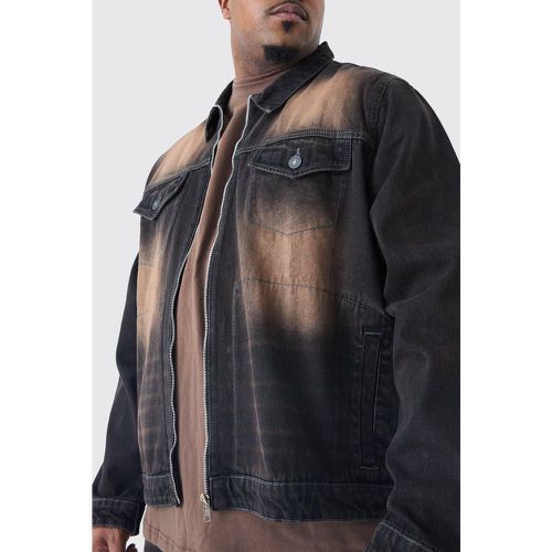 Grande taille - Veste en jean délavée homme - XXL - Boohooman - Modalova