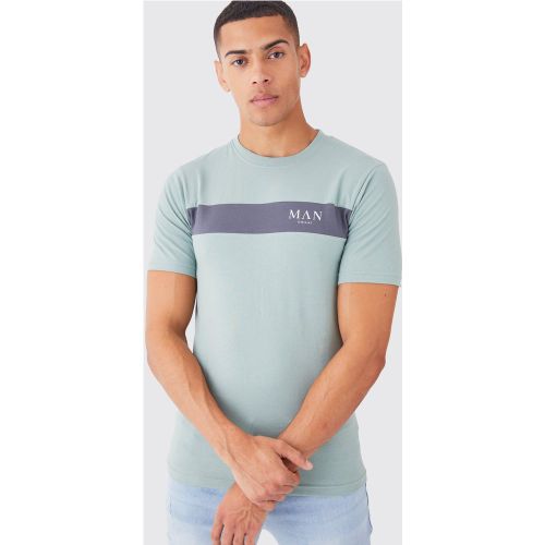 T-shirt color block - MAN - M - Boohooman - Modalova