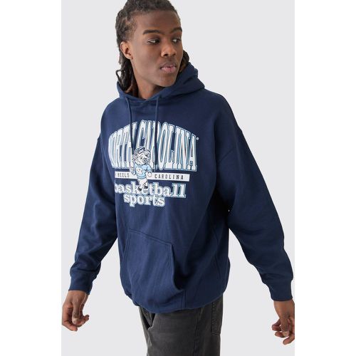 Sweat à capuche oversize à imprimé North Carolina homme - L - Boohooman - Modalova