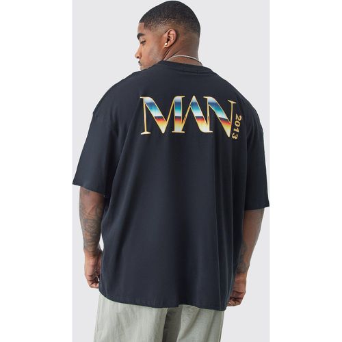 Grande taille - T-shirt oversize imprimé - MAN - - XXXL - Boohooman - Modalova