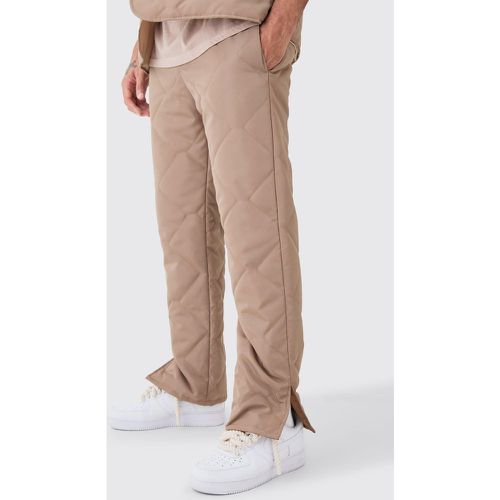 Pantalon droit matelassé - L - Boohooman - Modalova