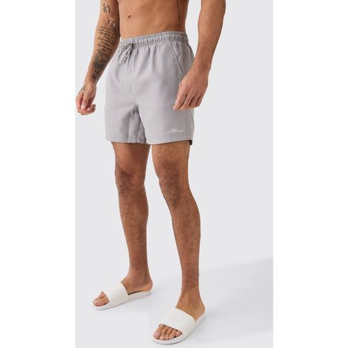 Lot de 2 shorts de bain mi-longs à logo signature - MAN - S - Boohooman - Modalova