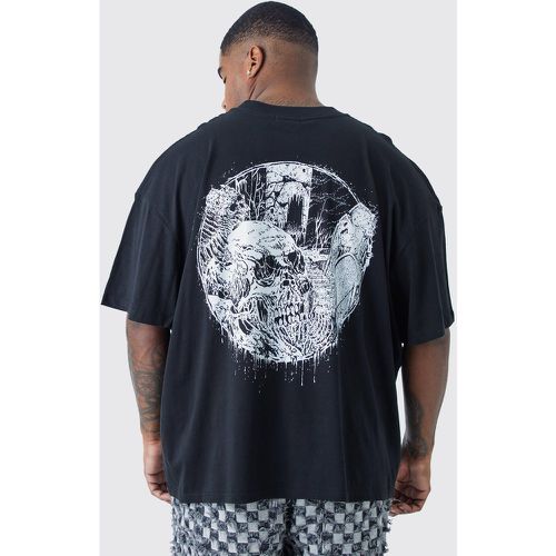 Grande taille - T-shirt oversize imprimé gothique - Boohooman - Modalova