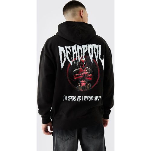 Sweat à capuche oversize Marvel à imprimé Deadpool homme - L - Boohooman - Modalova