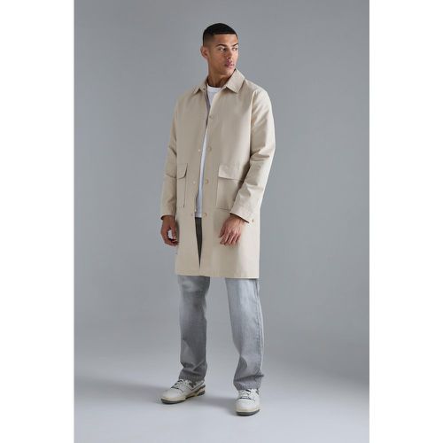 Imperméable mi-long à poches - M - Boohooman - Modalova