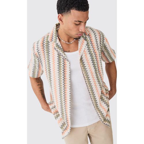 Chemise oversize à poches et rayures - M - Boohooman - Modalova