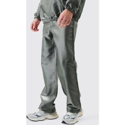 Pantalon cargo métallisé en nylon - 28 - Boohooman - Modalova