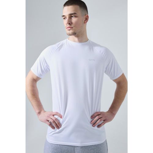 Tall - T-shirt de sport à manches raglan homme - XS - Boohooman - Modalova