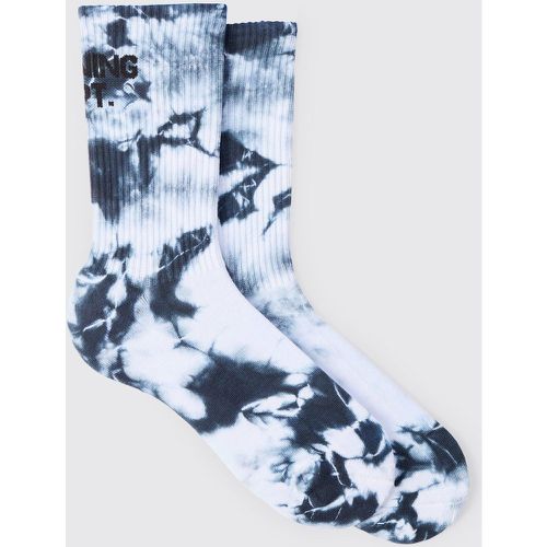 Chaussettes tie dye à slogan Training Dept - ONE SIZE - Boohooman - Modalova