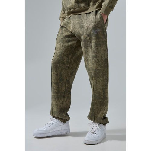 Jogging de sport oversize à imprimé camouflage - S - Boohooman - Modalova