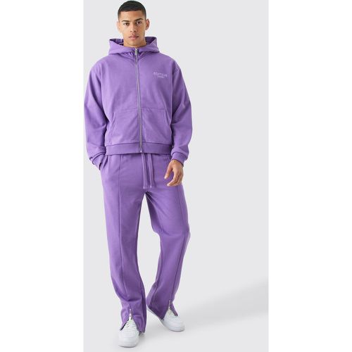 Survêtement oversize zippé - L - Boohooman - Modalova