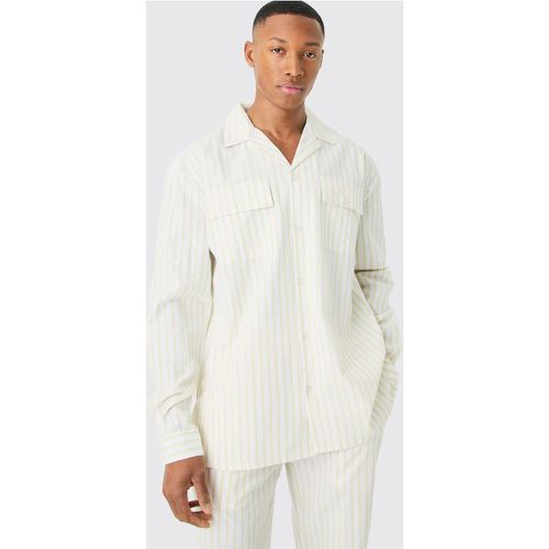 Chemise confort à rayures - S - Boohooman - Modalova