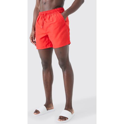 Short de bain mi-long uni - XS - Boohooman - Modalova