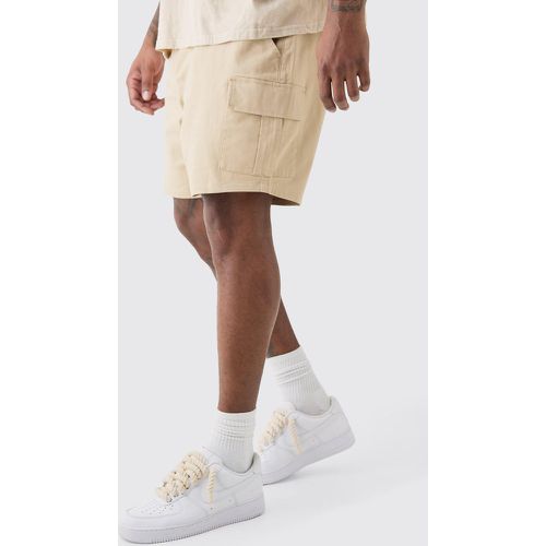 Grande taille - Short cargo à taille fixe - 40 - Boohooman - Modalova