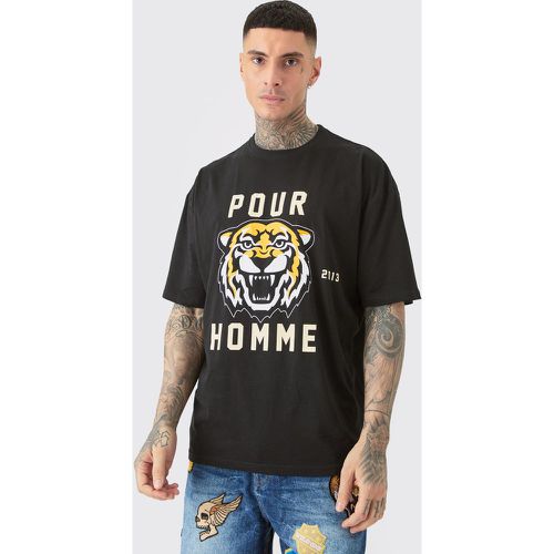 Tall Tiger Graphic Oversized T-shirt - Boohooman - Modalova